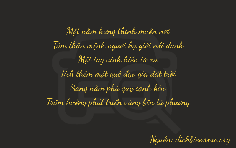 Thơ dịch biển số xe 13154
