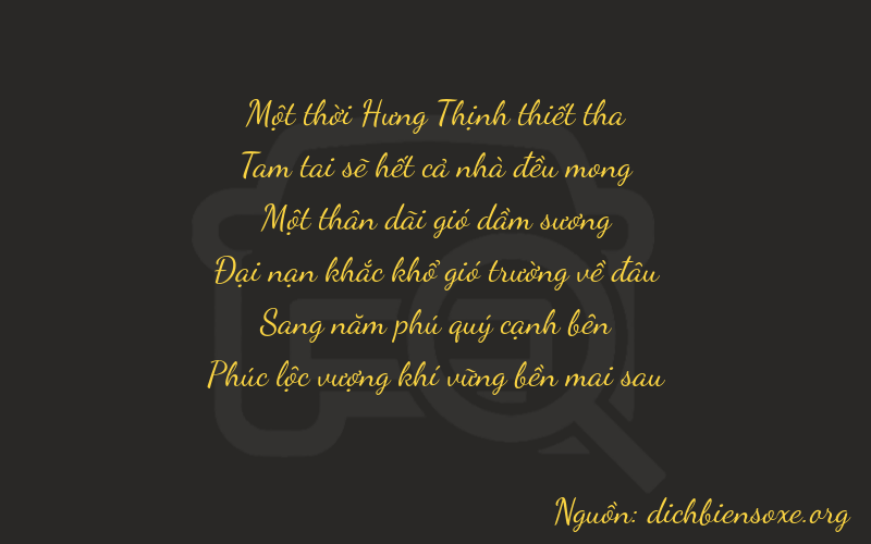 Thơ dịch biển số xe 13156