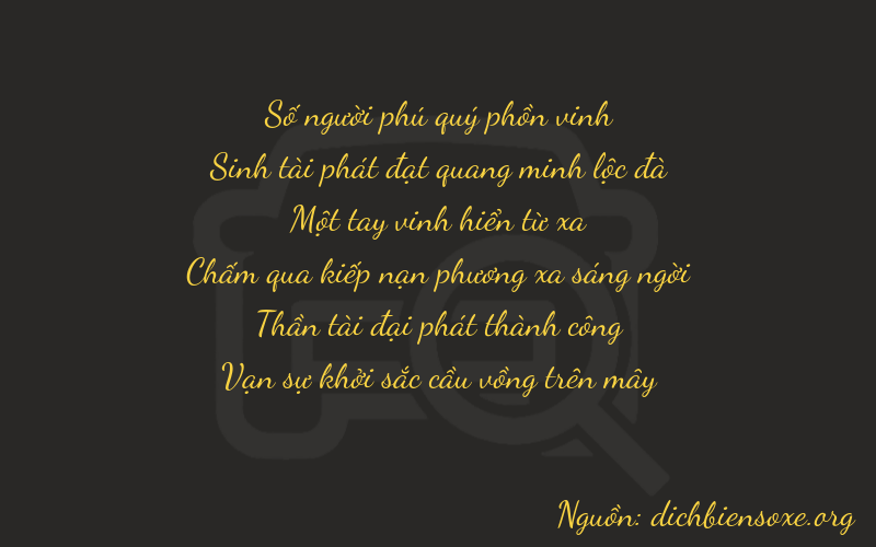 Thơ dịch biển số xe 13161