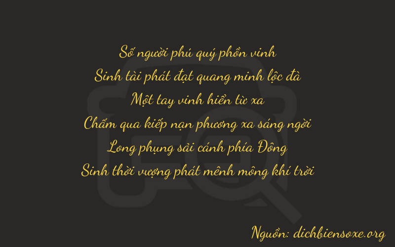 Thơ dịch biển số xe 13170