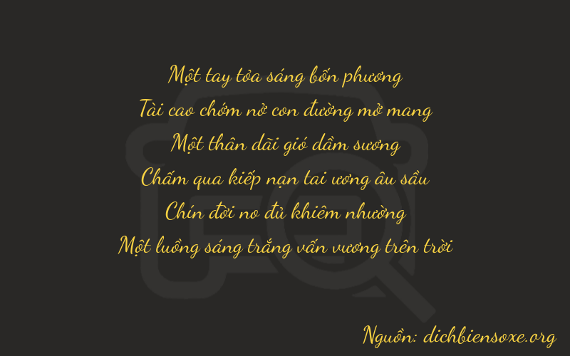Thơ dịch biển số xe 13191