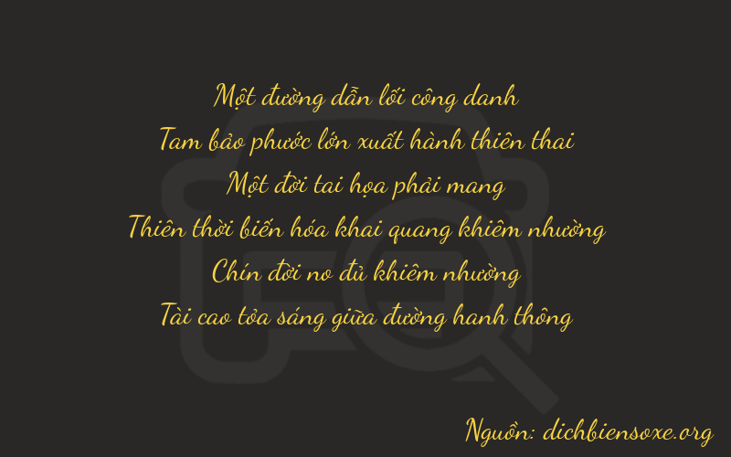Thơ dịch biển số xe 13193