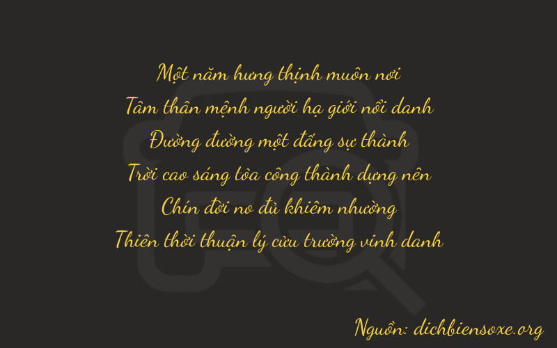 Thơ dịch biển số xe 13199