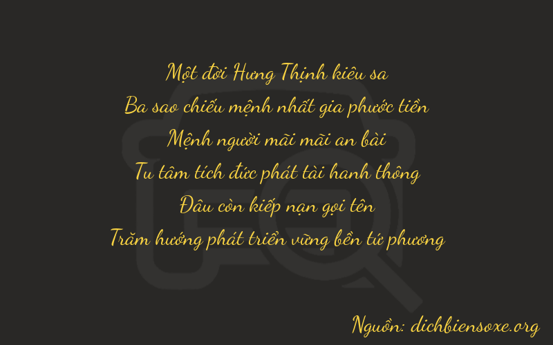 Thơ dịch biển số xe 13204