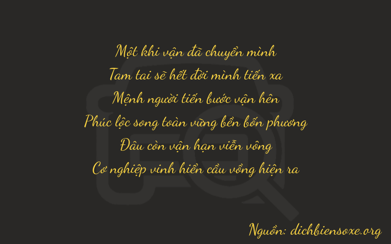Thơ dịch biển số xe 13207