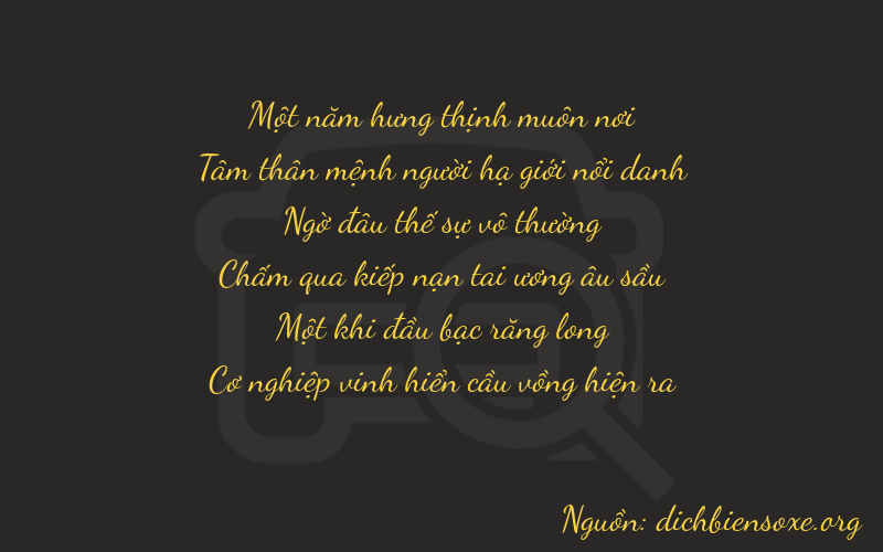 Thơ dịch biển số xe 13217