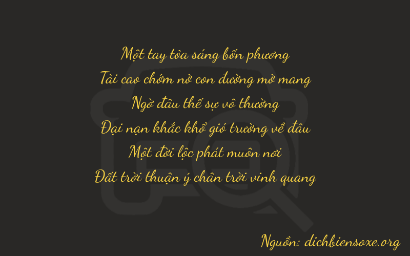 Thơ dịch biển số xe 13218