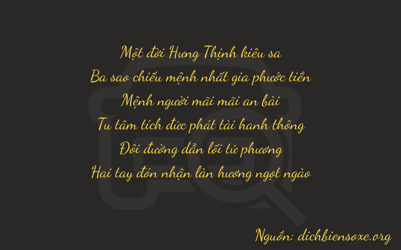 Thơ dịch biển số xe 13222
