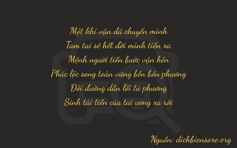Thơ dịch biển số xe 13225