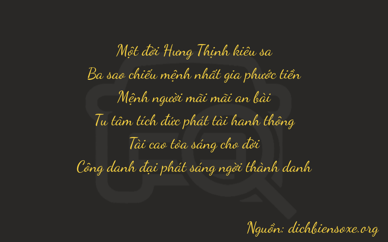 Thơ dịch biển số xe 13231