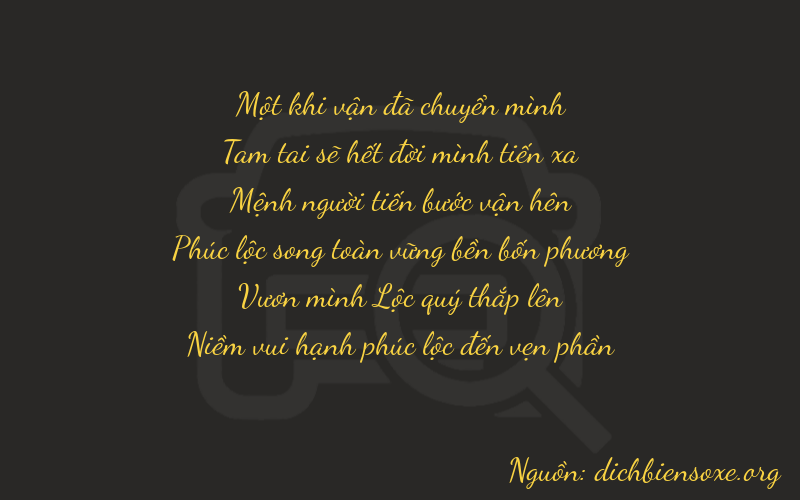 Thơ dịch biển số xe 13243