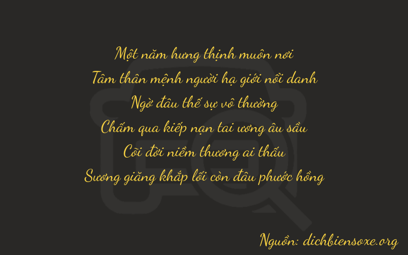 Thơ dịch biển số xe 13244