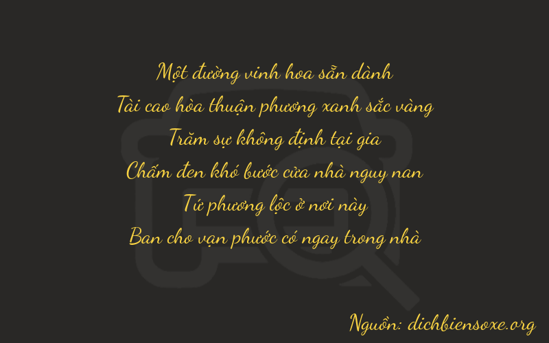Thơ dịch biển số xe 13248