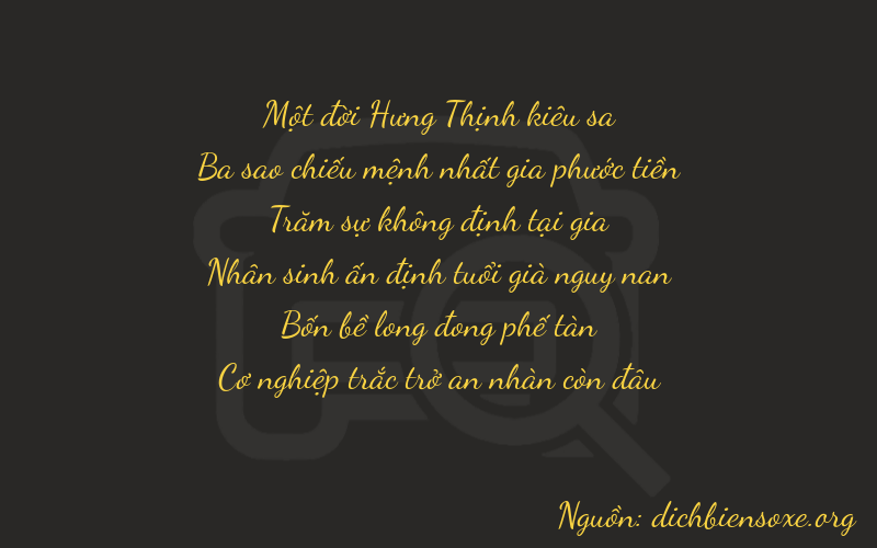 Thơ dịch biển số xe 13249