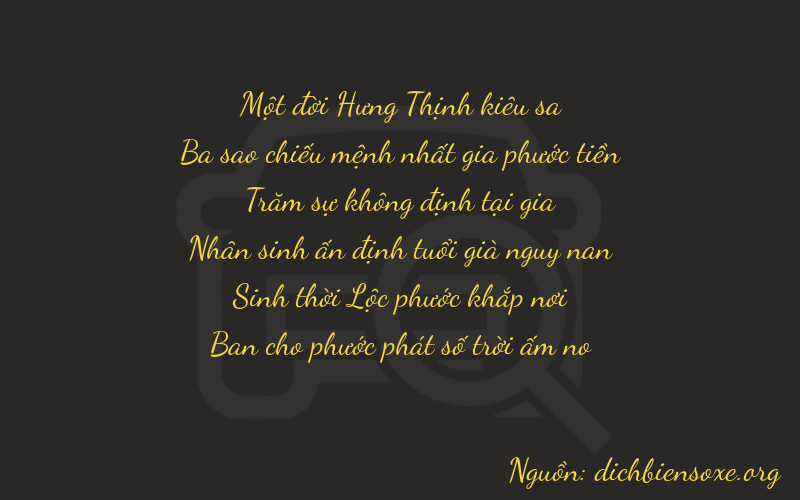 Thơ dịch biển số xe 13258