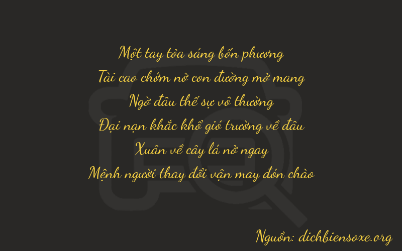 Thơ dịch biển số xe 13263