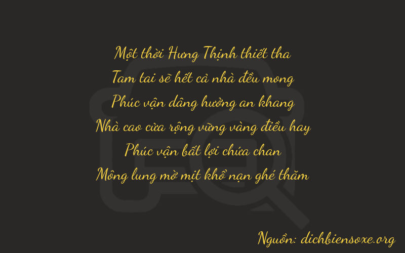 Thơ dịch biển số xe 13264