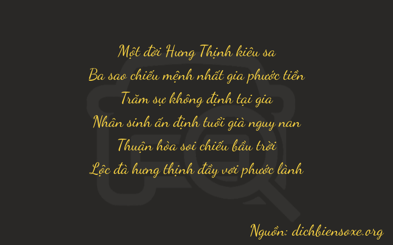 Thơ dịch biển số xe 13276