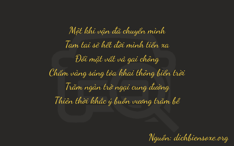 Thơ dịch biển số xe 13279