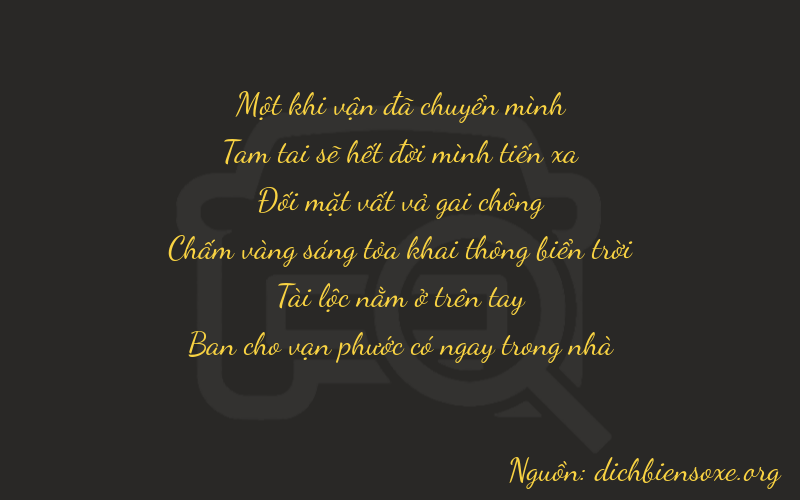 Thơ dịch biển số xe 13288