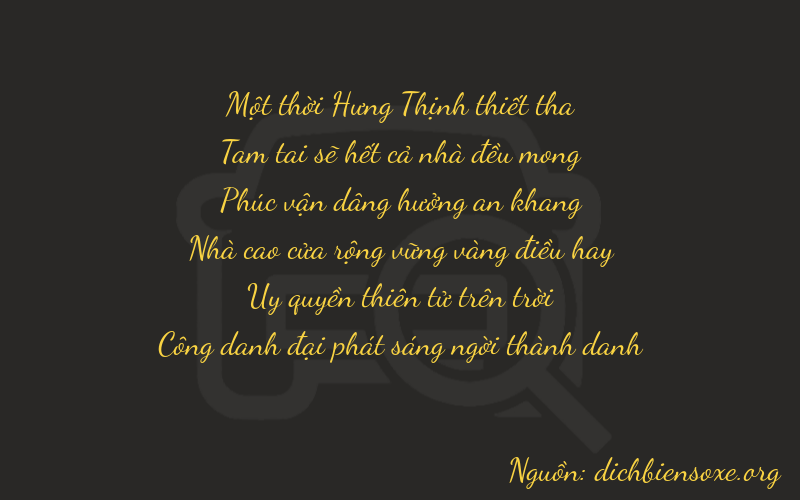 Thơ dịch biển số xe 13291