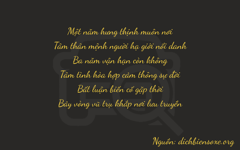 Thơ dịch biển số xe 13307