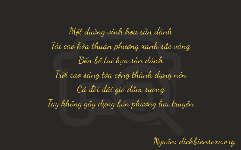 Thơ dịch biển số xe 13410