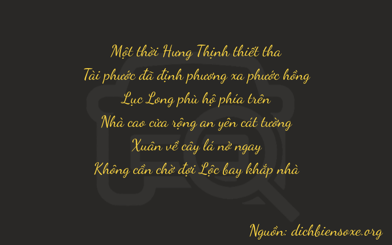 Thơ dịch biển số xe 16660