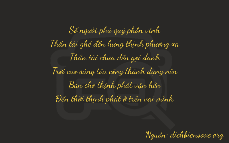 Thơ dịch biển số xe 16728