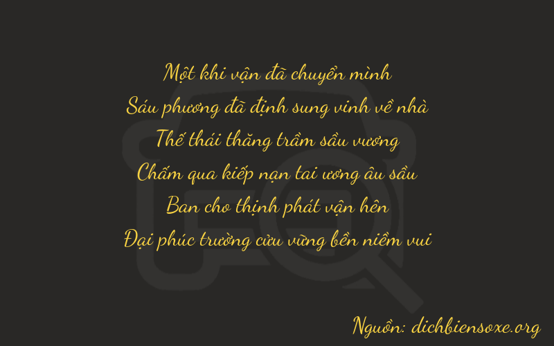 Thơ dịch biển số xe 16729
