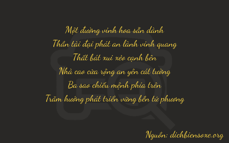 Thơ dịch biển số xe 16734