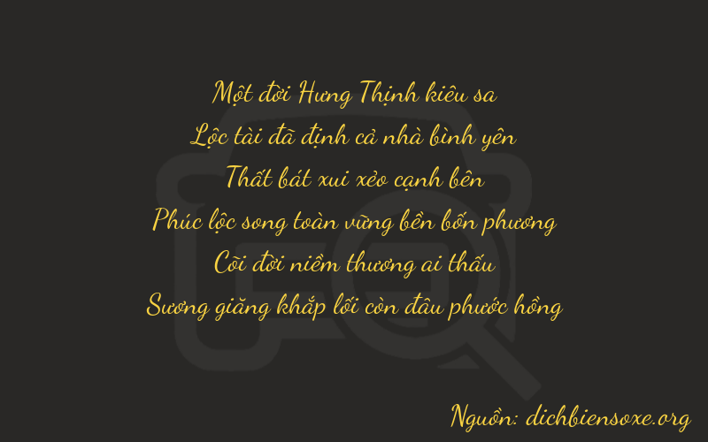 Thơ dịch biển số xe 16744