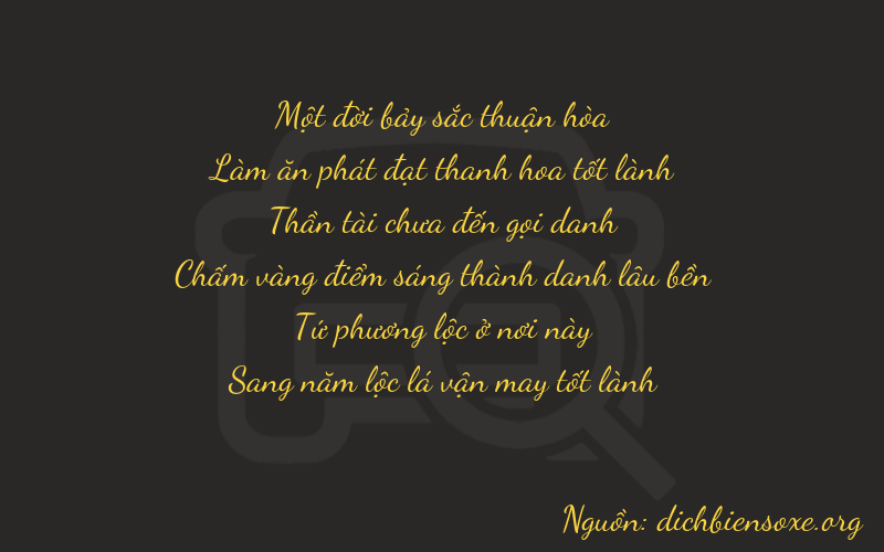Thơ dịch biển số xe 16745