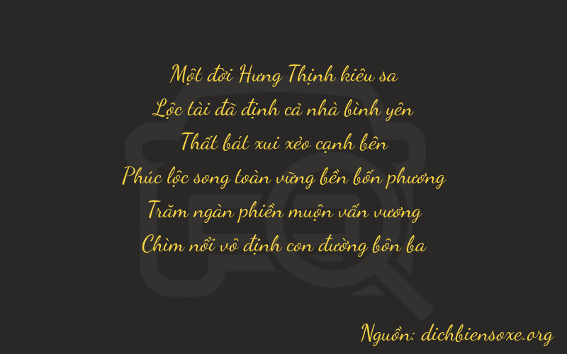 Thơ dịch biển số xe 16753