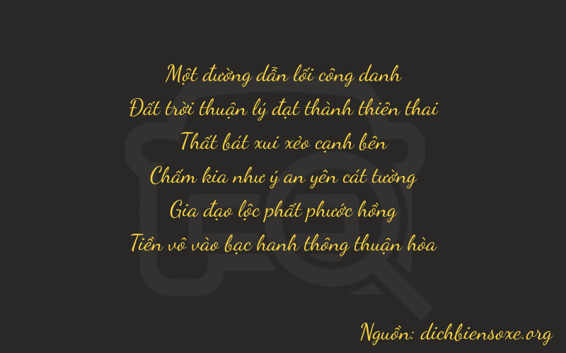 Thơ dịch biển số xe 16760