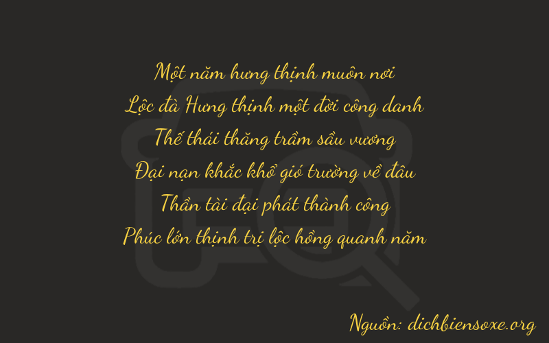 Thơ dịch biển số xe 16766