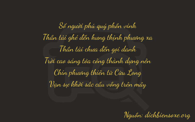 Thơ dịch biển số xe 16791