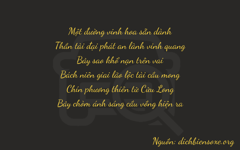 Thơ dịch biển số xe 16797