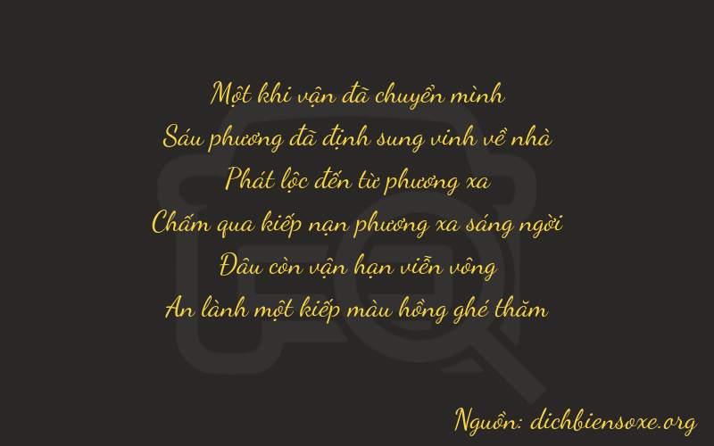 Thơ dịch biển số xe 16801