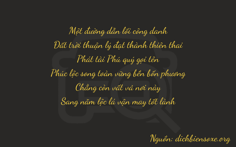 Thơ dịch biển số xe 16805