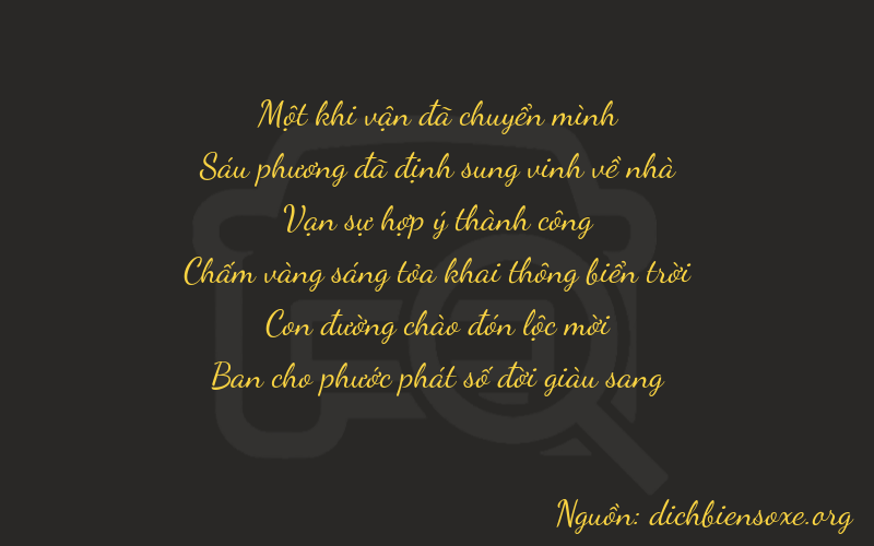 Thơ dịch biển số xe 16828