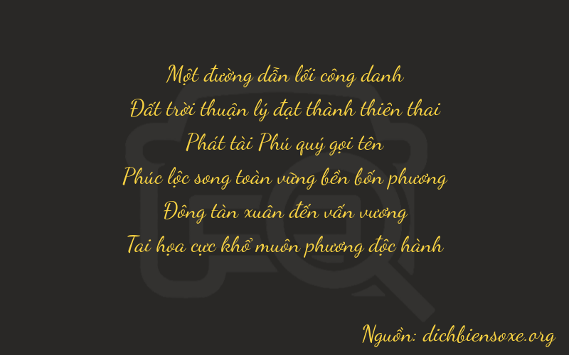 Thơ dịch biển số xe 16841