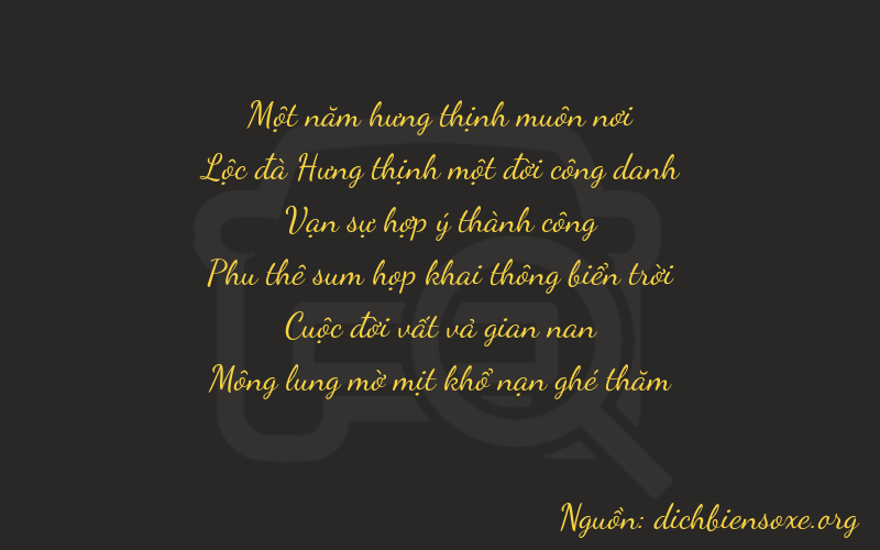 Thơ dịch biển số xe 16874