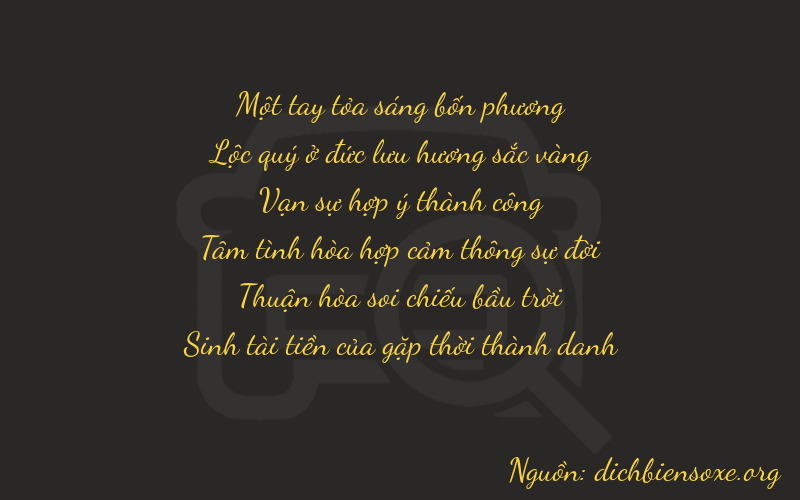 Thơ dịch biển số xe 16875