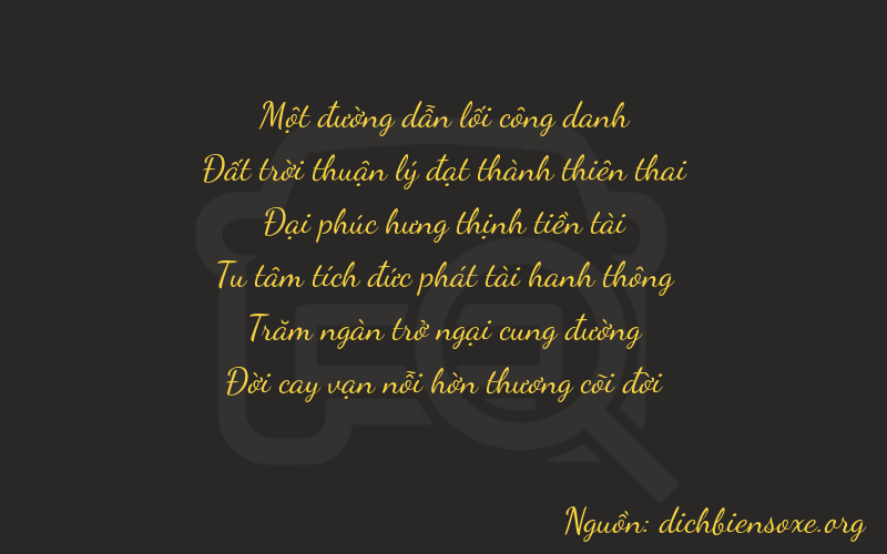 Thơ dịch biển số xe 16877