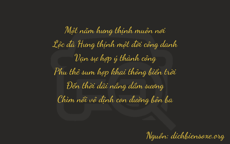 Thơ dịch biển số xe 16883