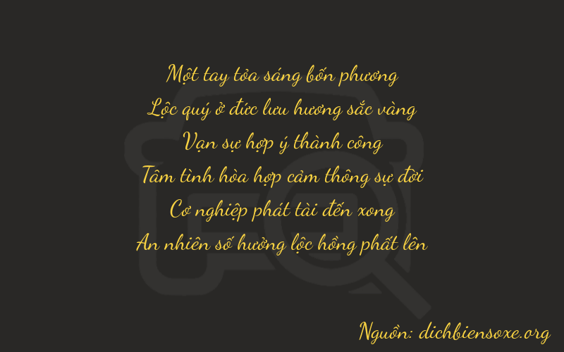 Thơ dịch biển số xe 16884
