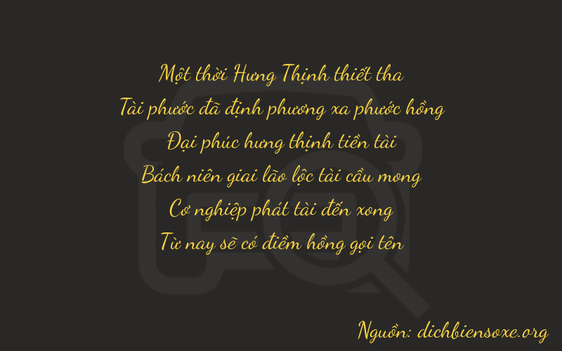 Thơ dịch biển số xe 16885