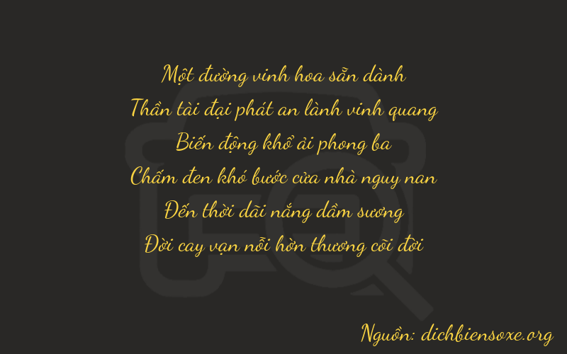 Thơ dịch biển số xe 16887