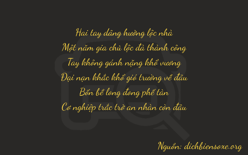 Thơ dịch biển số xe 21049
